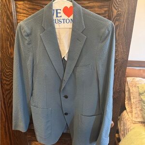 Todd Snyder Madison Suit Blue Seersucker